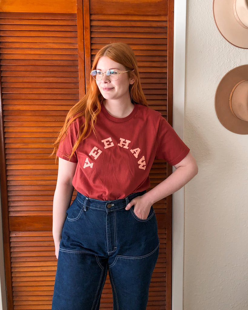 Yeehaw Rust Tee